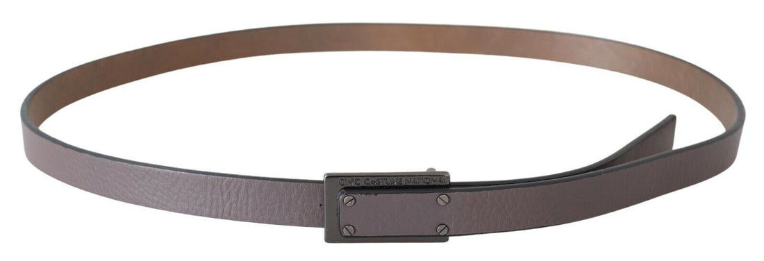 Costume National Elegant Brown Leather Fashion Belt