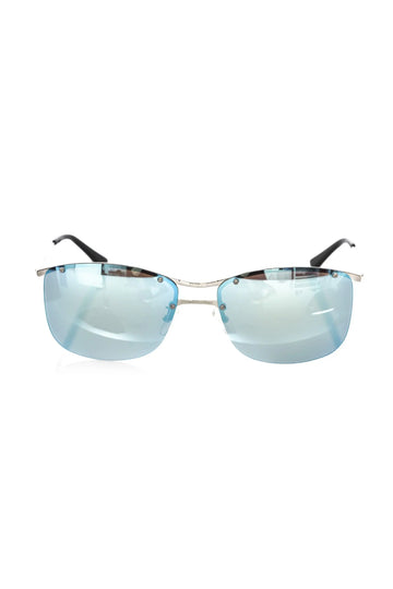 Frankie Morello Silver Metallic Men's Sunglass