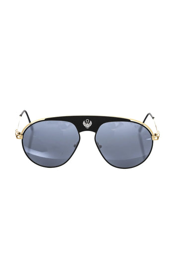 Frankie Morello Black Metallic Men's Sunglass