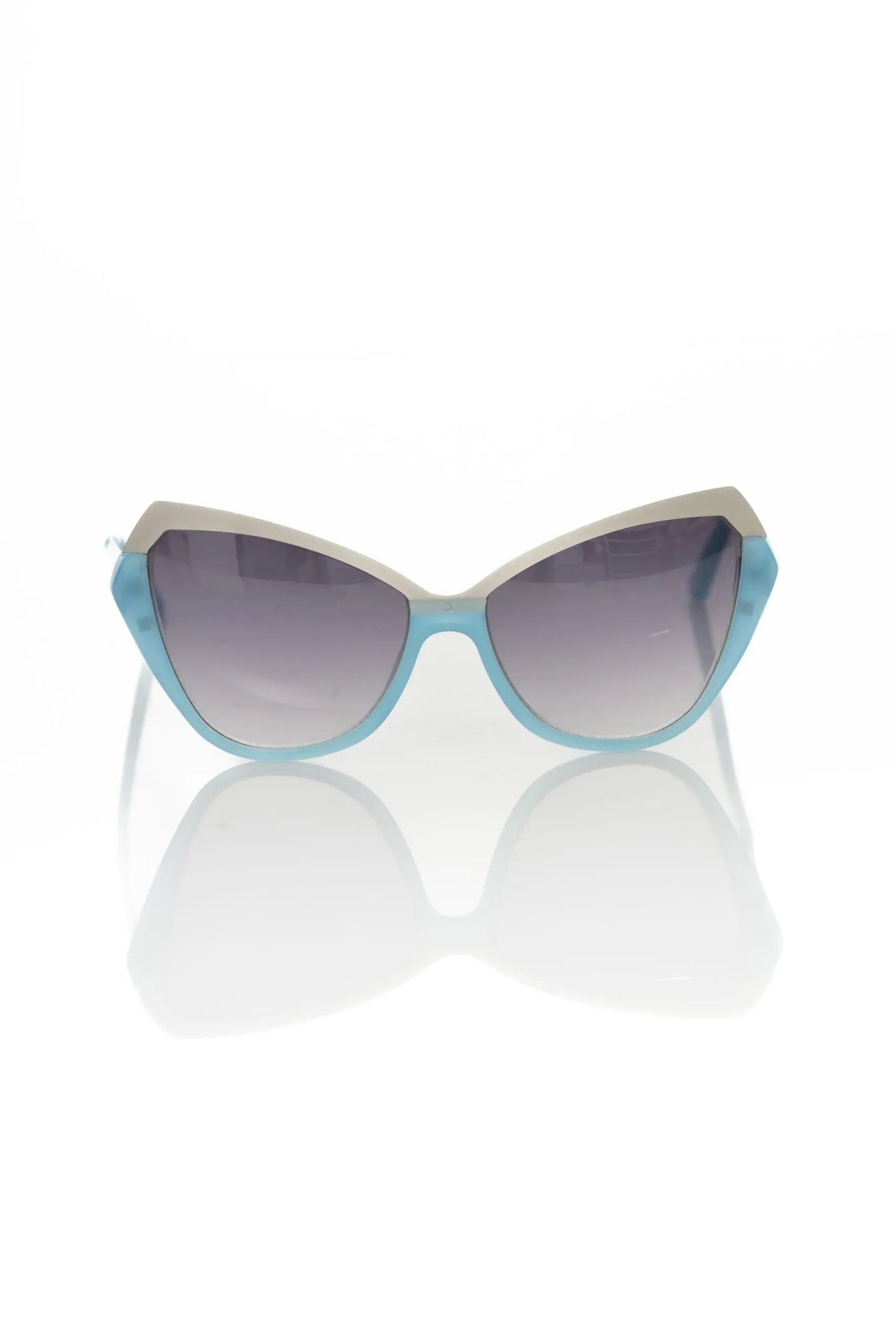 Frankie Morello Light Blue Acetate Women's Sunglass