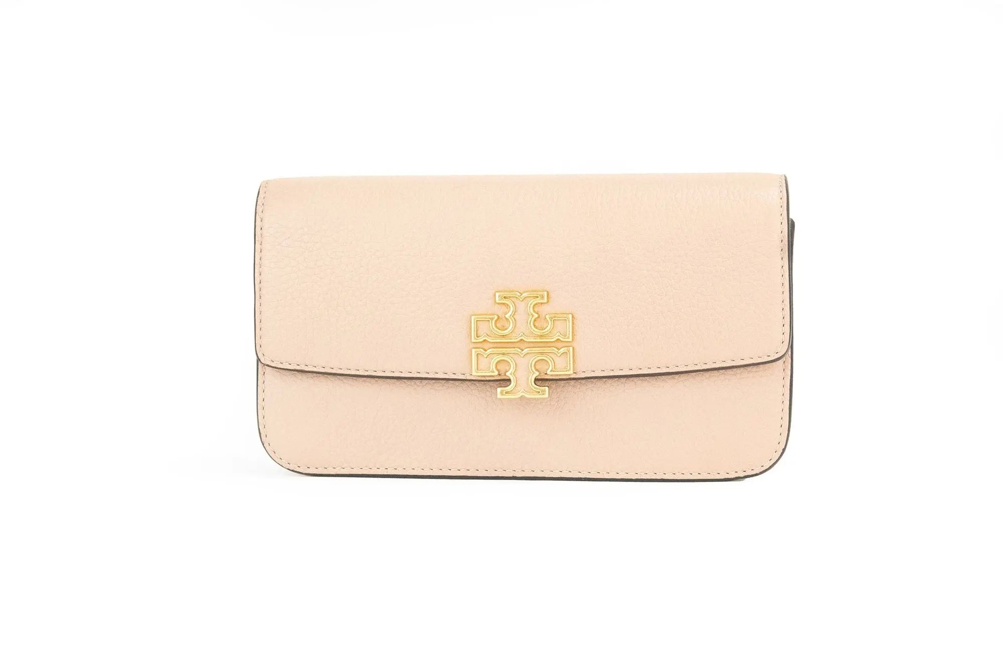 Tory Burch Britten Small Meadowsweet Leather Chain Wallet Crossbody Bag