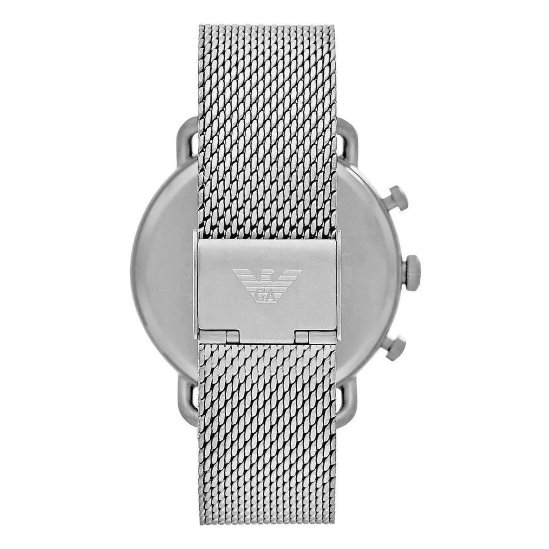 Emporio Armani Sophisticated Silver Steel Chronograph Watch