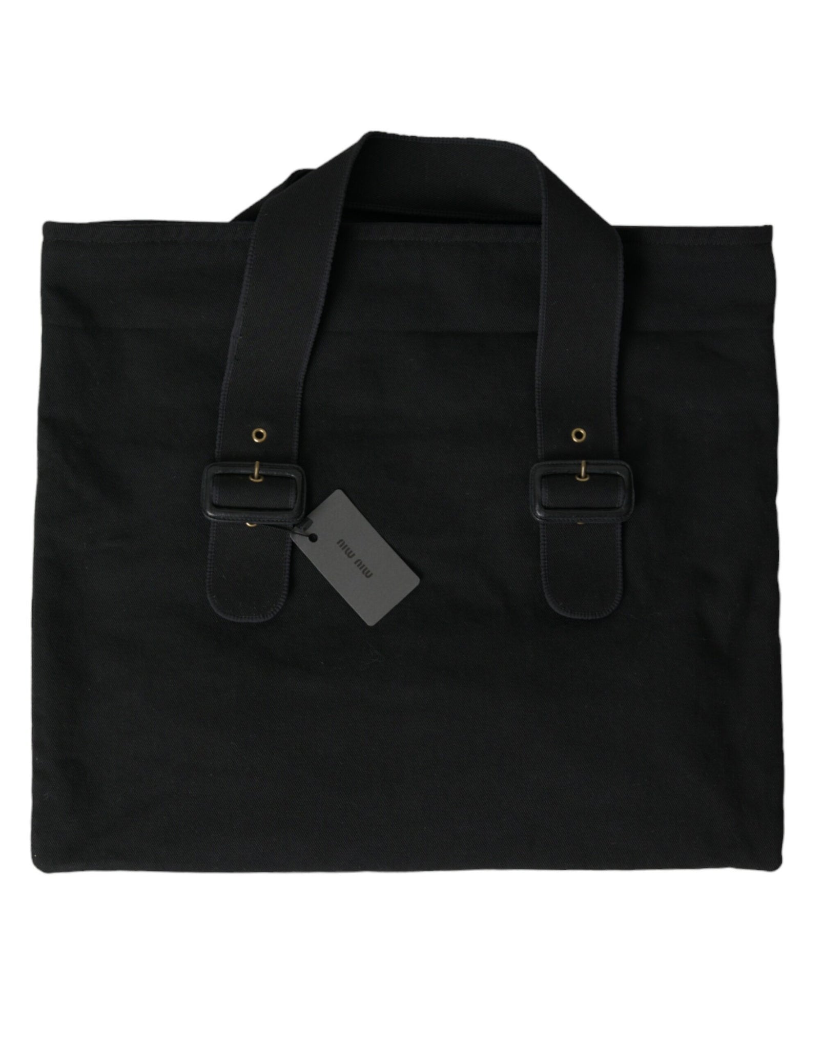 Miu Miu Chic Black Denim Tote for Everyday Elegance