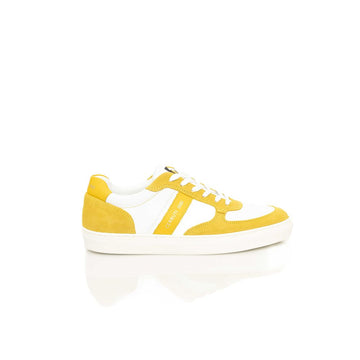 Cerruti 1881 Yellow Leather Men's Sneaker