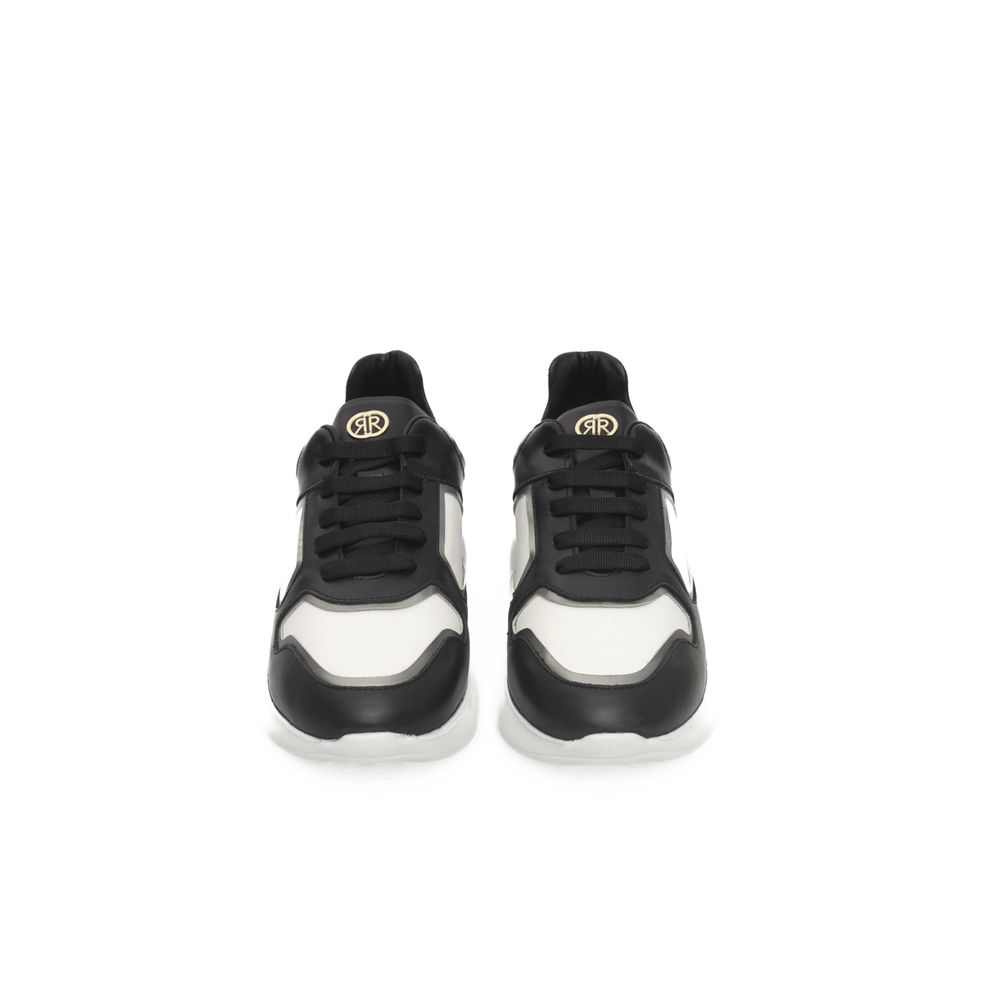 Cerruti 1881 Black Leather Women Sneaker