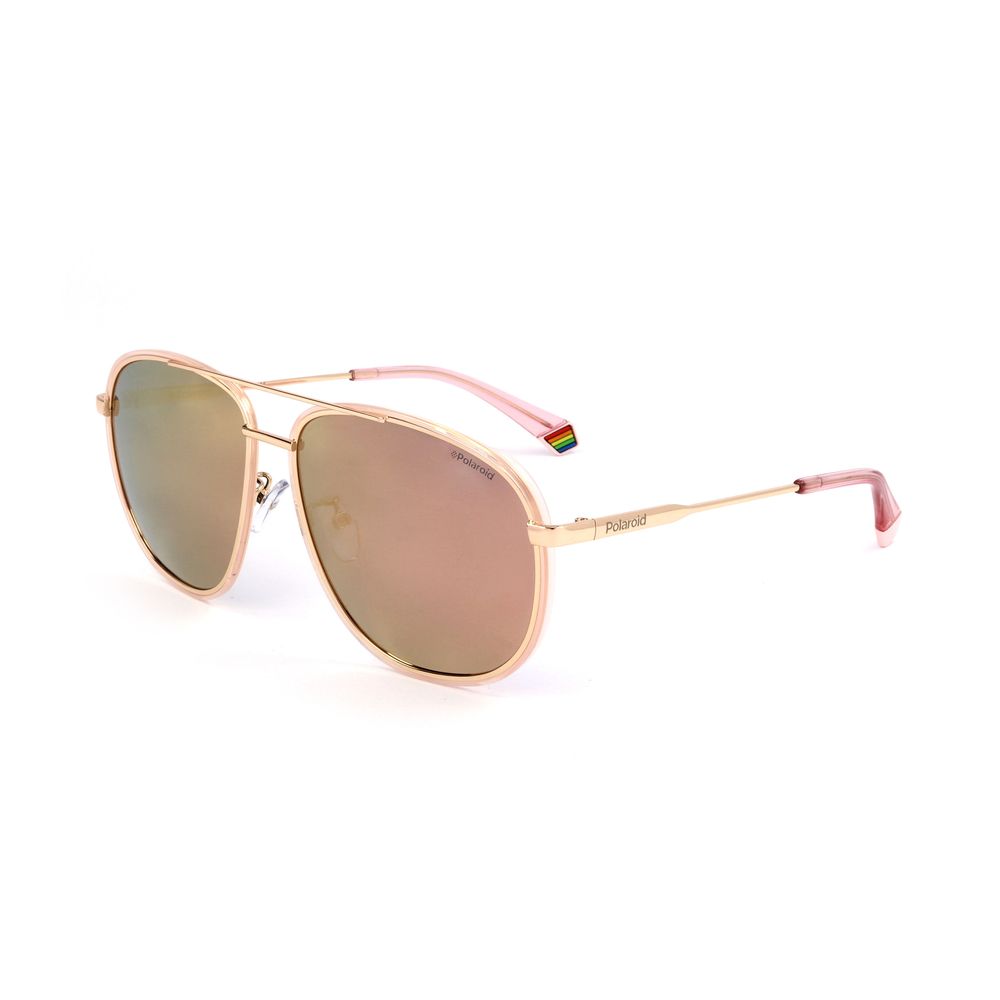 Polaroid Rose Gold Metal Sunglasses