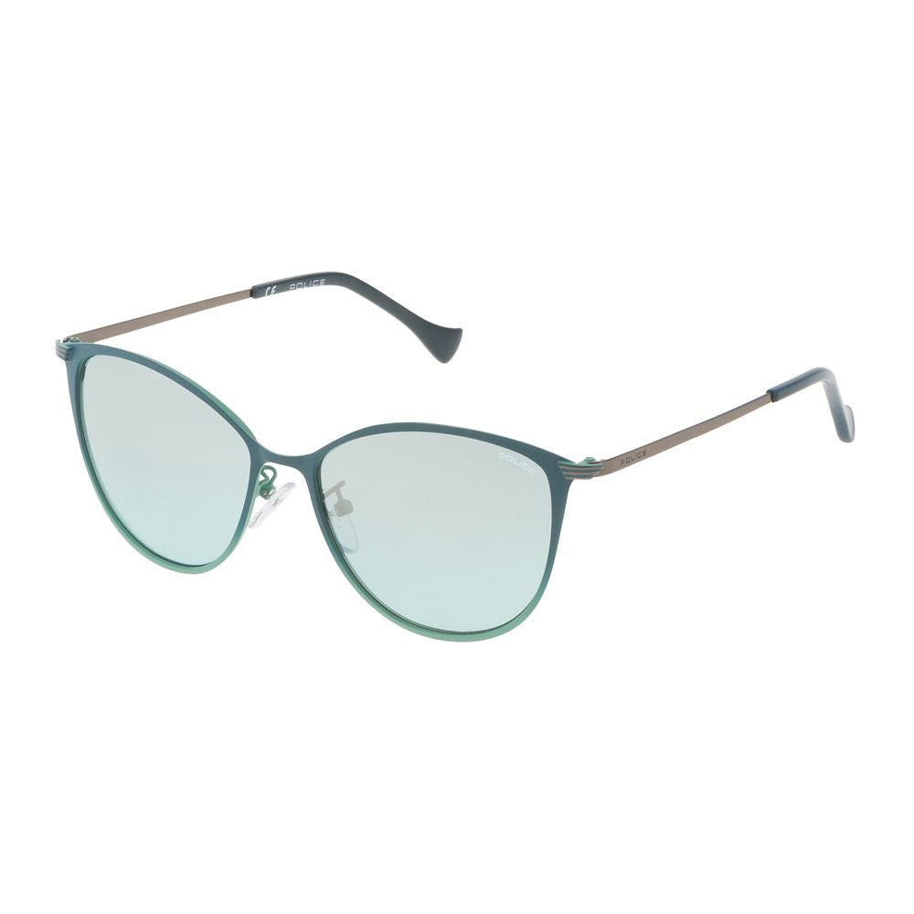 Police Green Metal Sunglasses