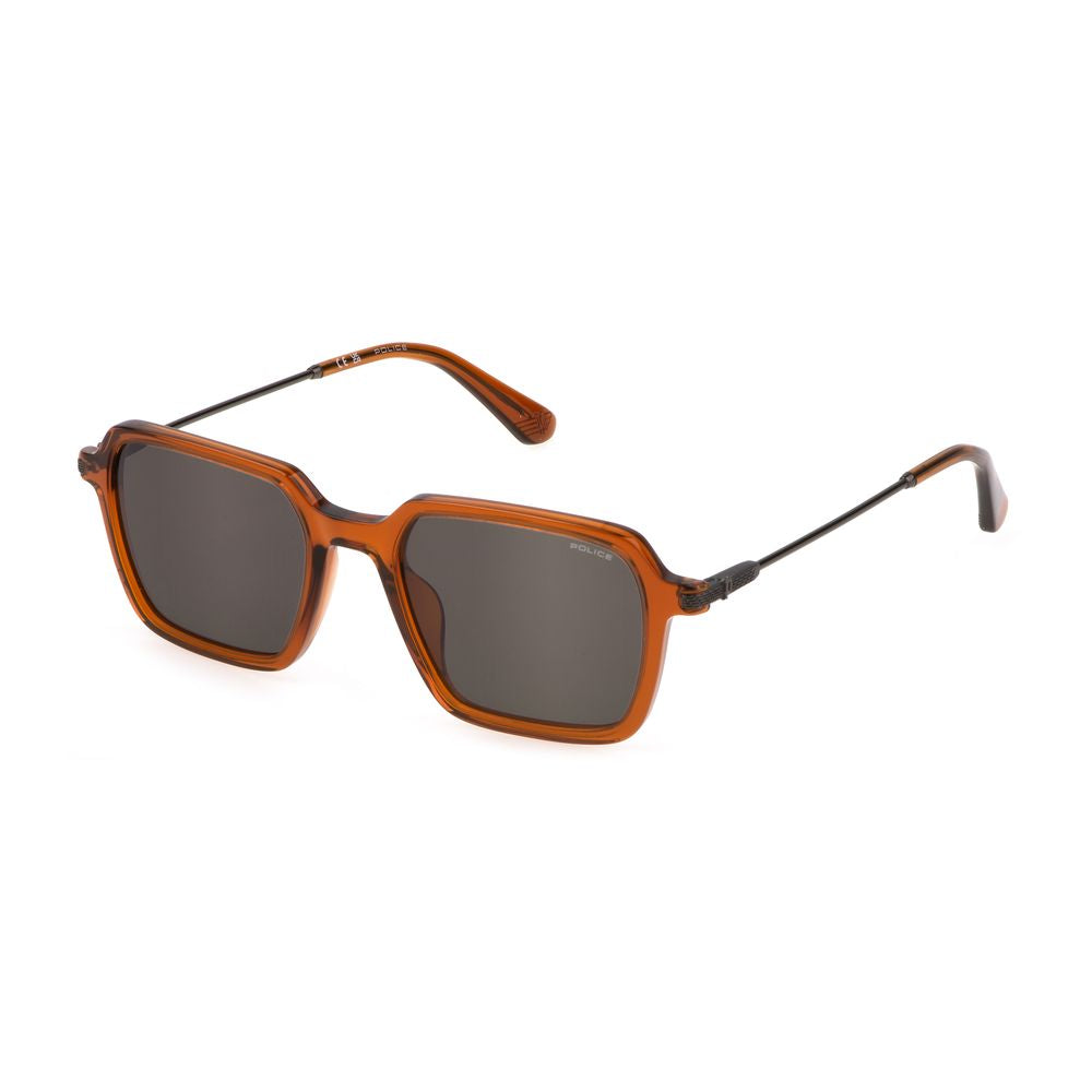 Police Brown Plastic Sunglasses