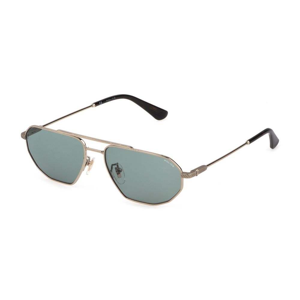 Police Gray Metal Sunglasses