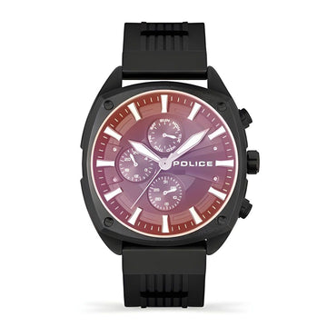 Police Black Silicone Watch