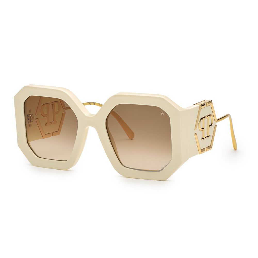 Philipp Plein White Acetate Sunglasses