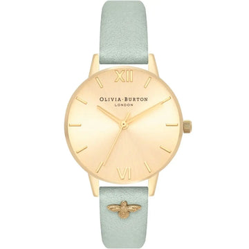 Olivia Burton Green Synthetic Leather Watch