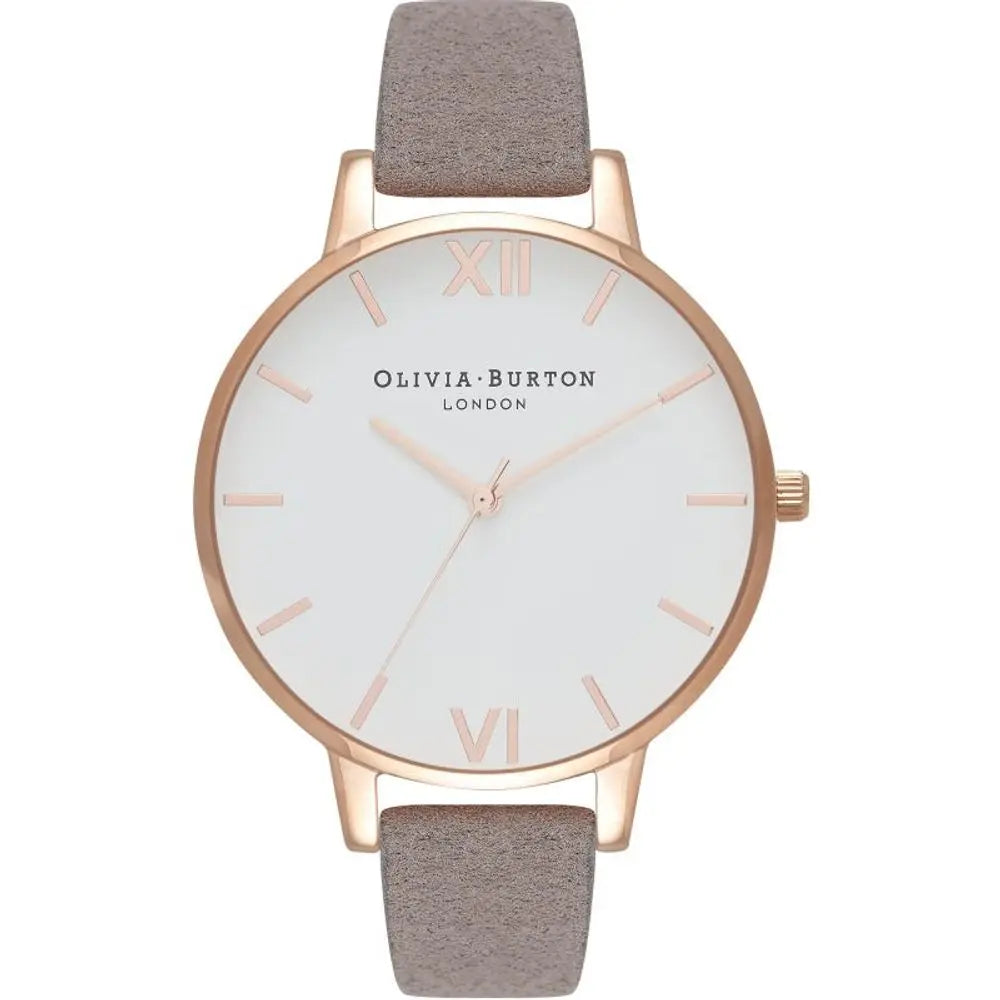 Olivia Burton Gray Synthetic Leather Watch