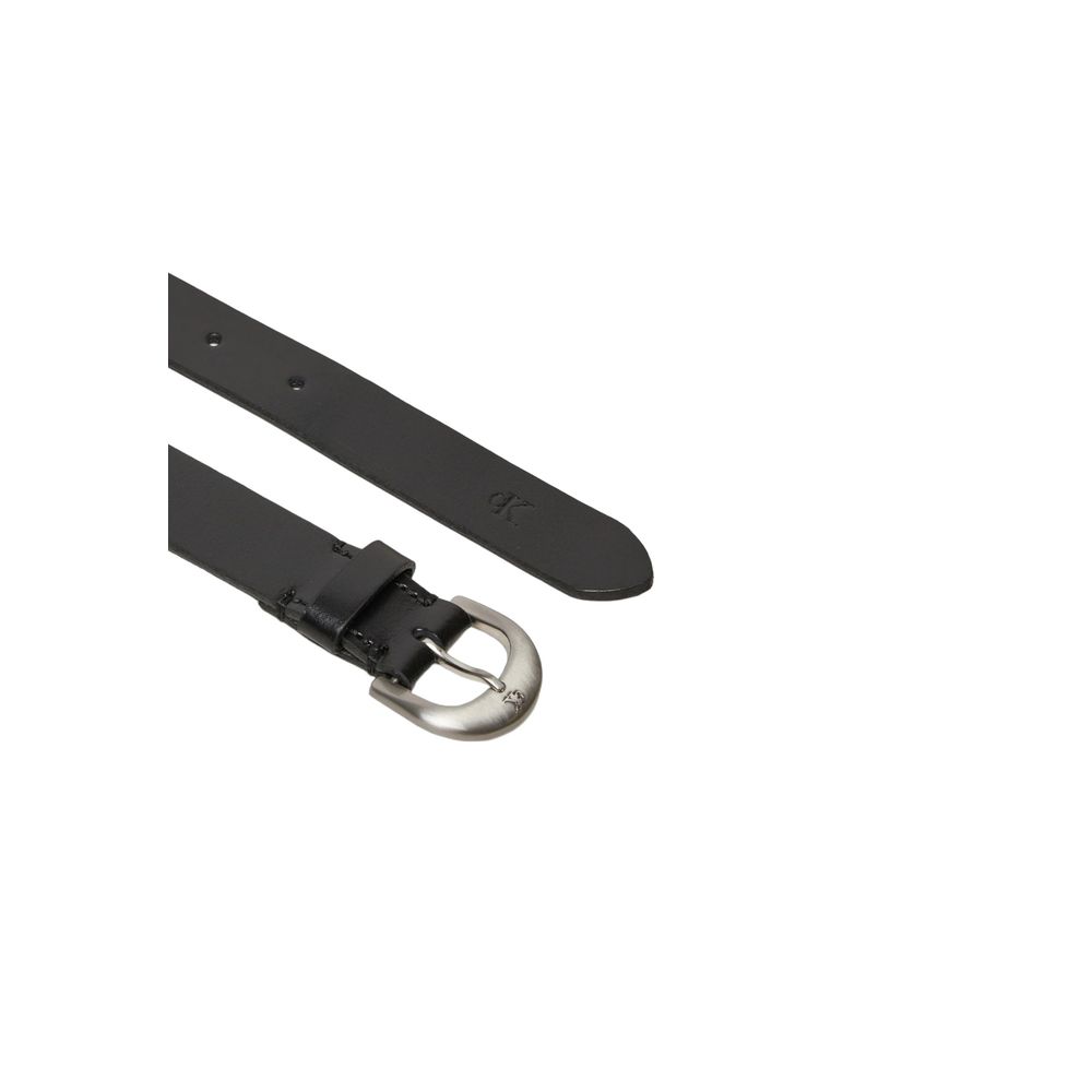 Calvin Klein Jeans Black Leather Belt