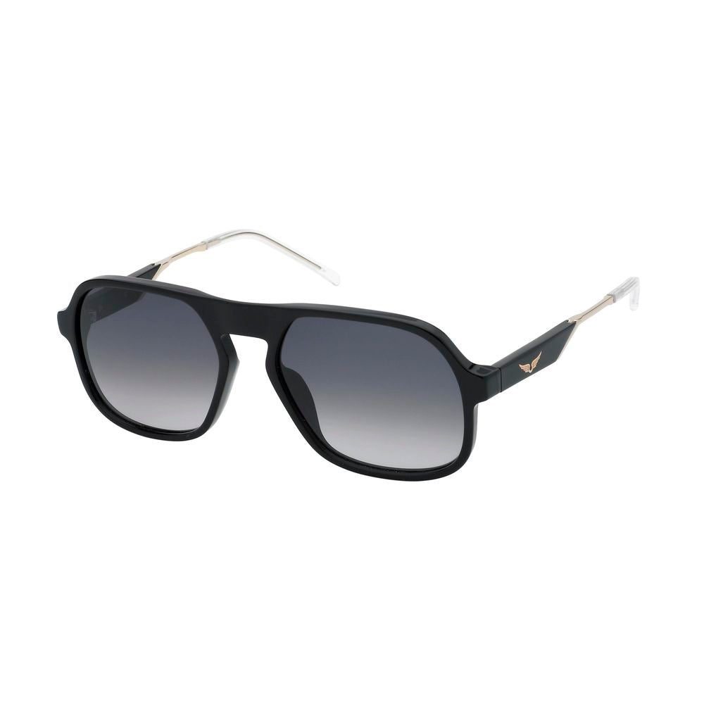 Zadig & Voltaire Black Acetate Sunglasses