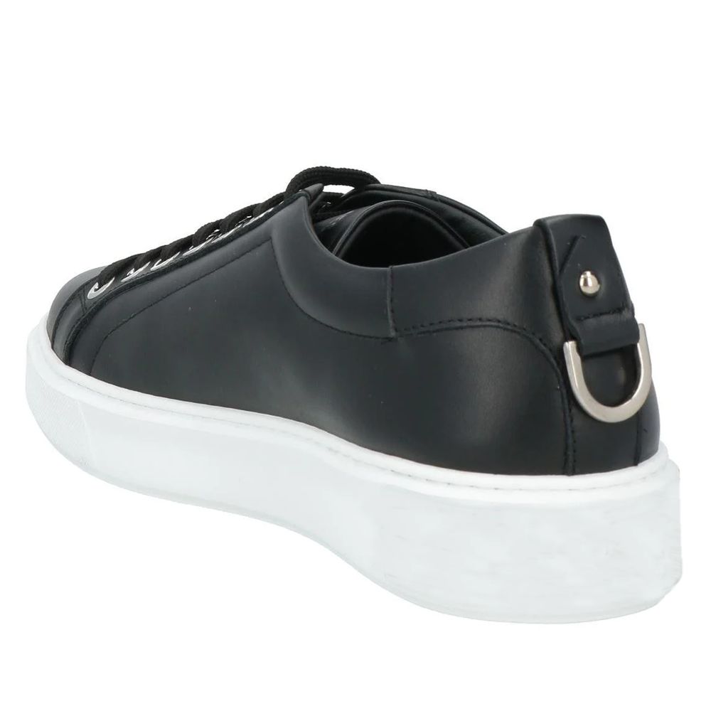 Les Hommes Black Calfskin Men Sneaker