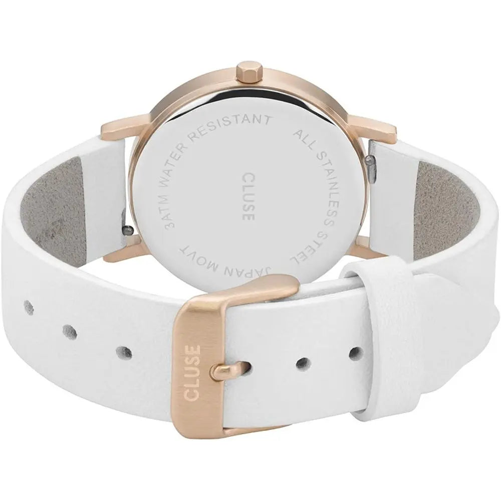 Cluse White Leather Watch