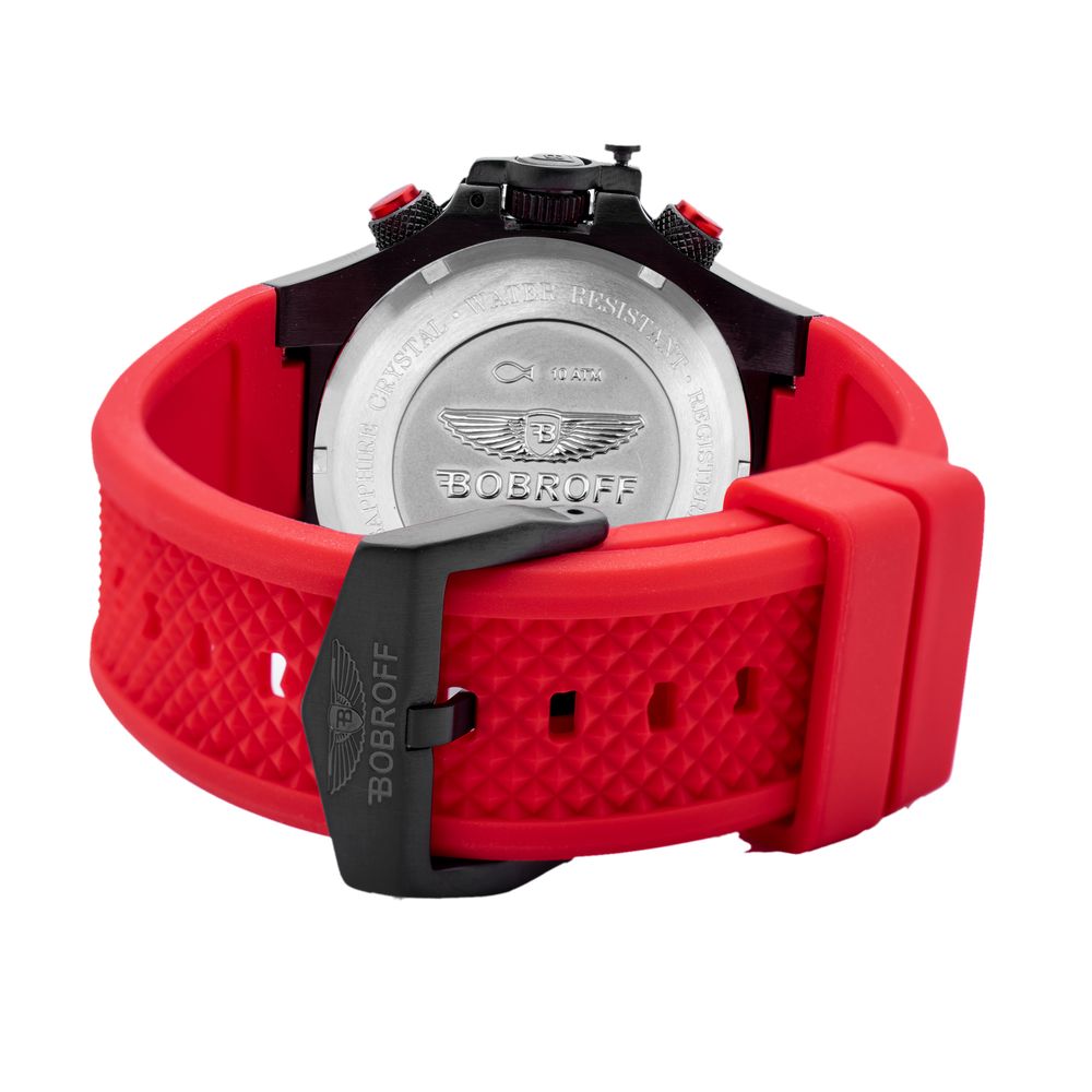 Bobroff Red Rubber Watch