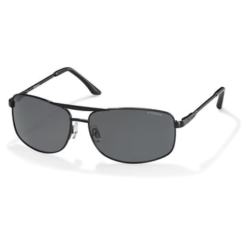 Polaroid Black Metal Sunglasses