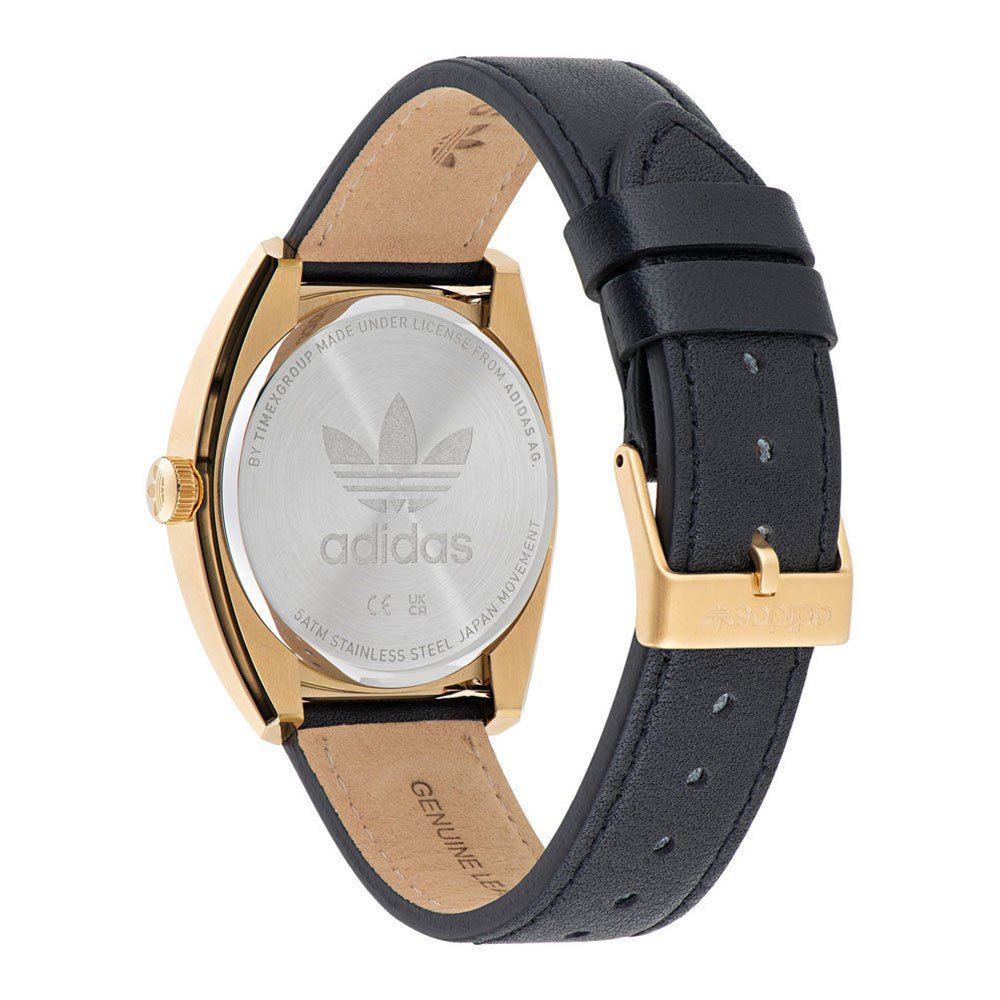 Adidas Black Leather Watch