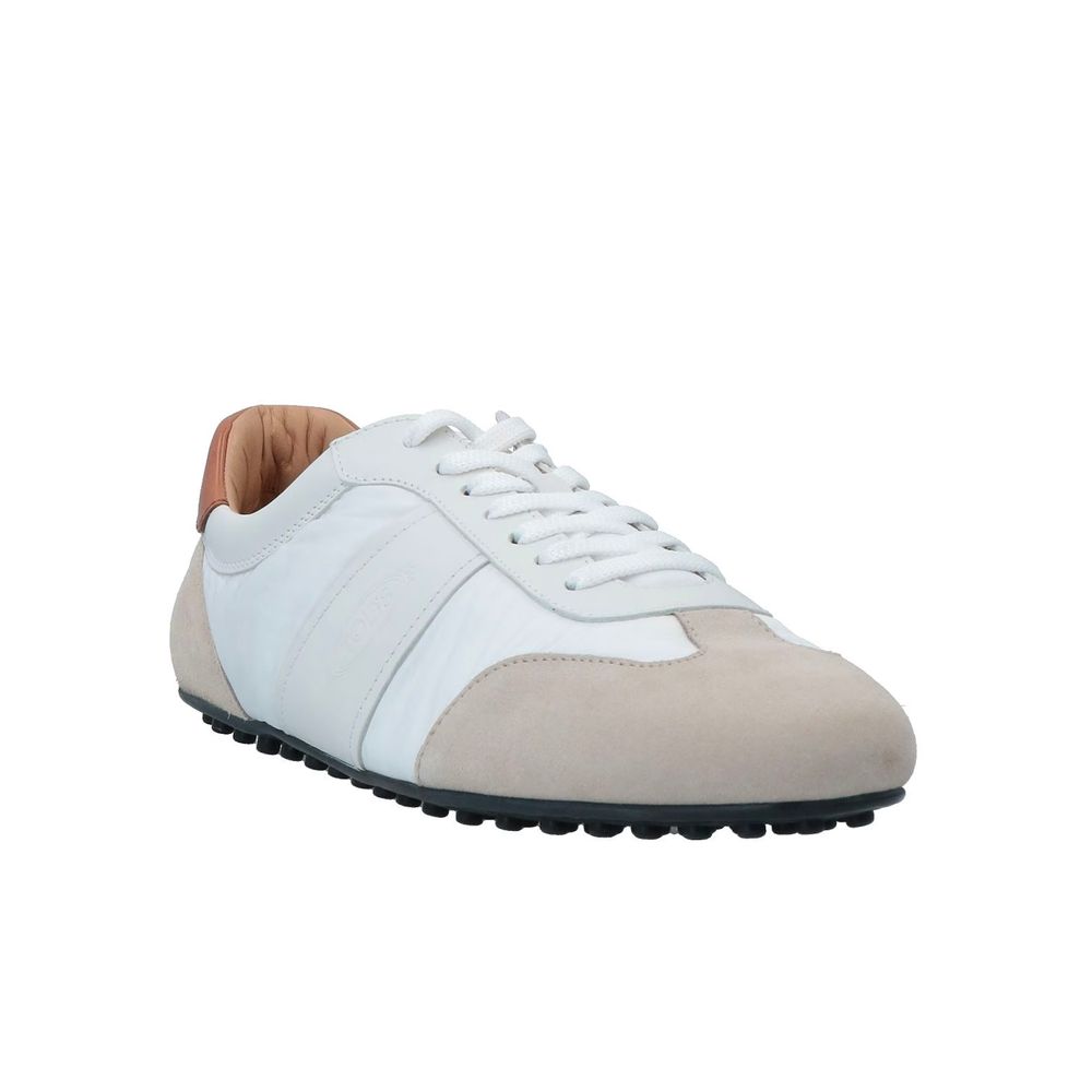 Tod's White Leather Men Sneaker