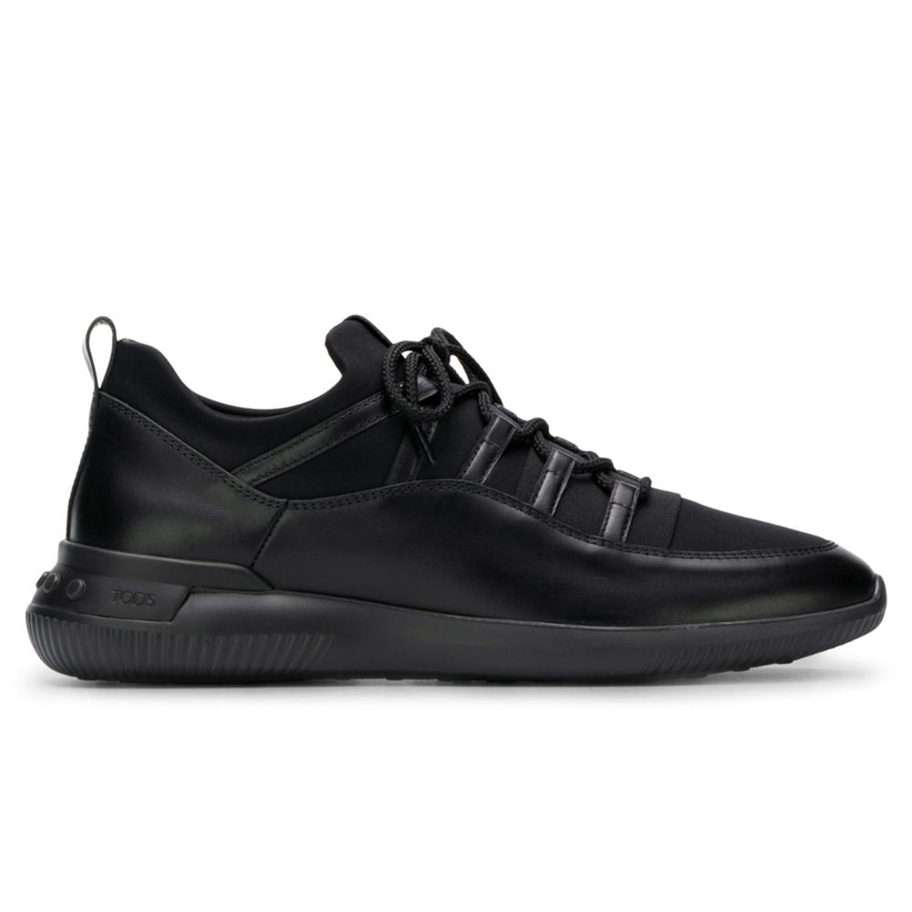 Tod's Black Calfskin Leather Men Sneaker