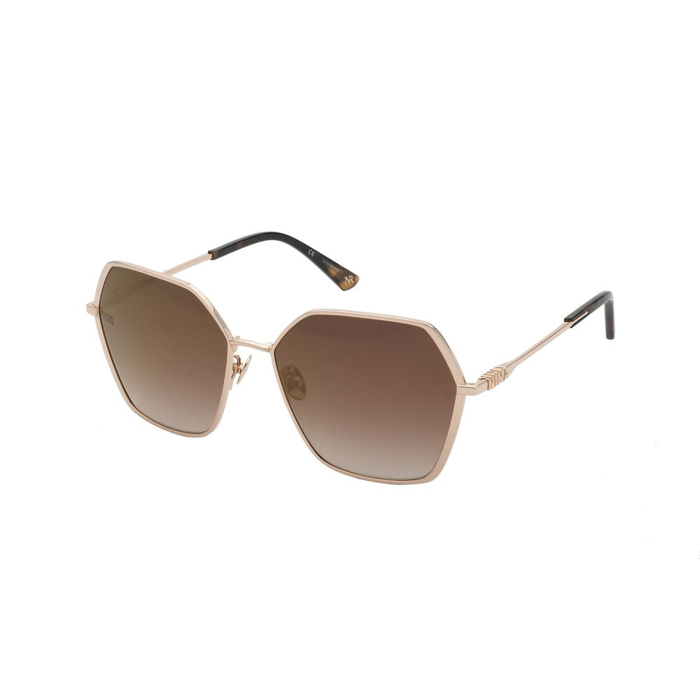 Nina Ricci Brown Metal Sunglasses