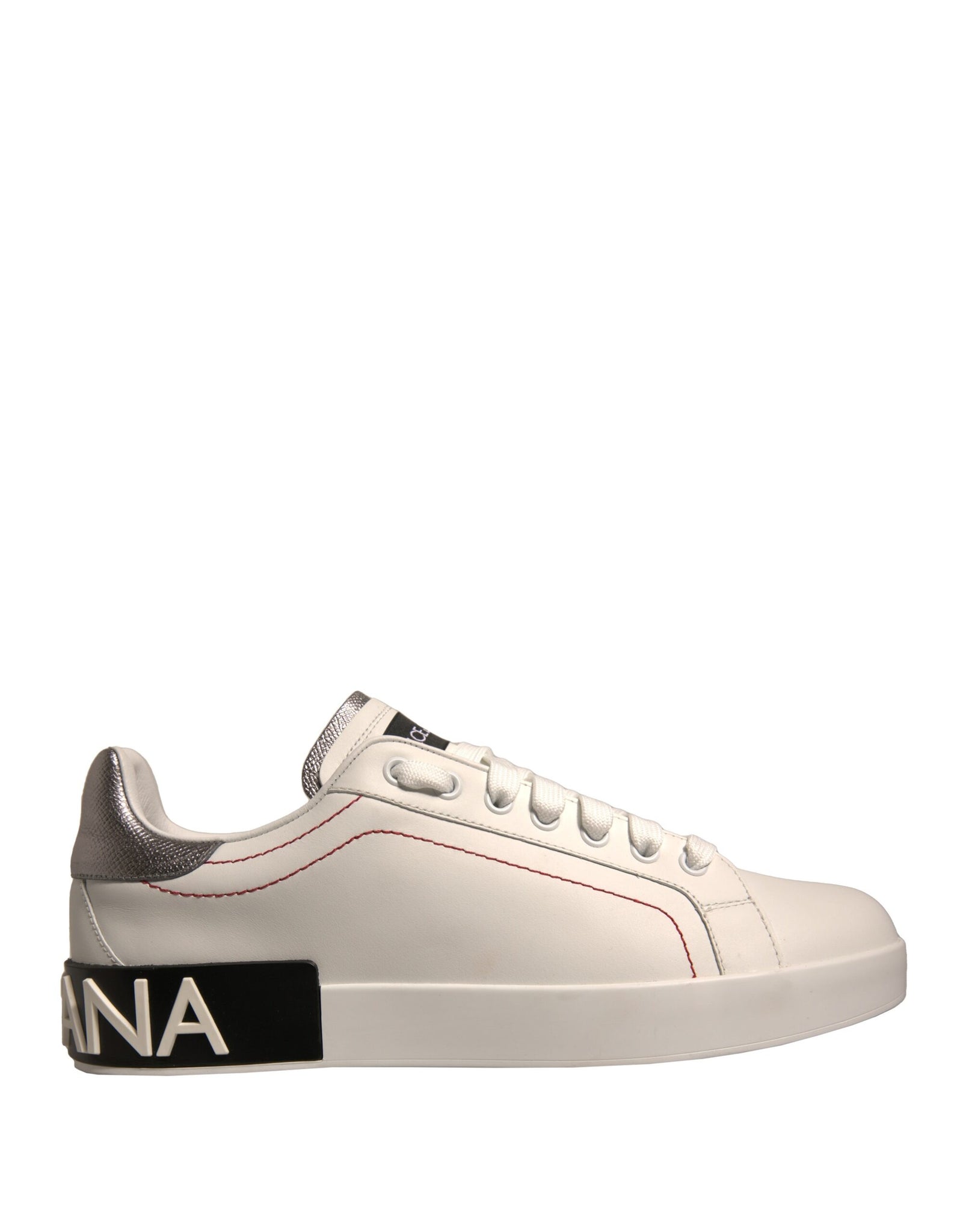 Dolce & Gabbana White Leather Classic Low Top Sneakers Shoes