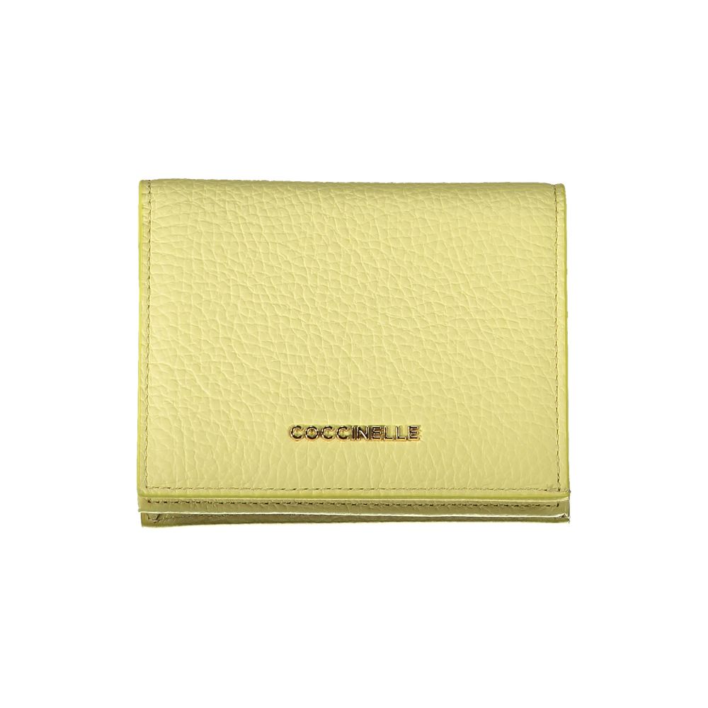 Coccinelle Yellow Leather Wallet