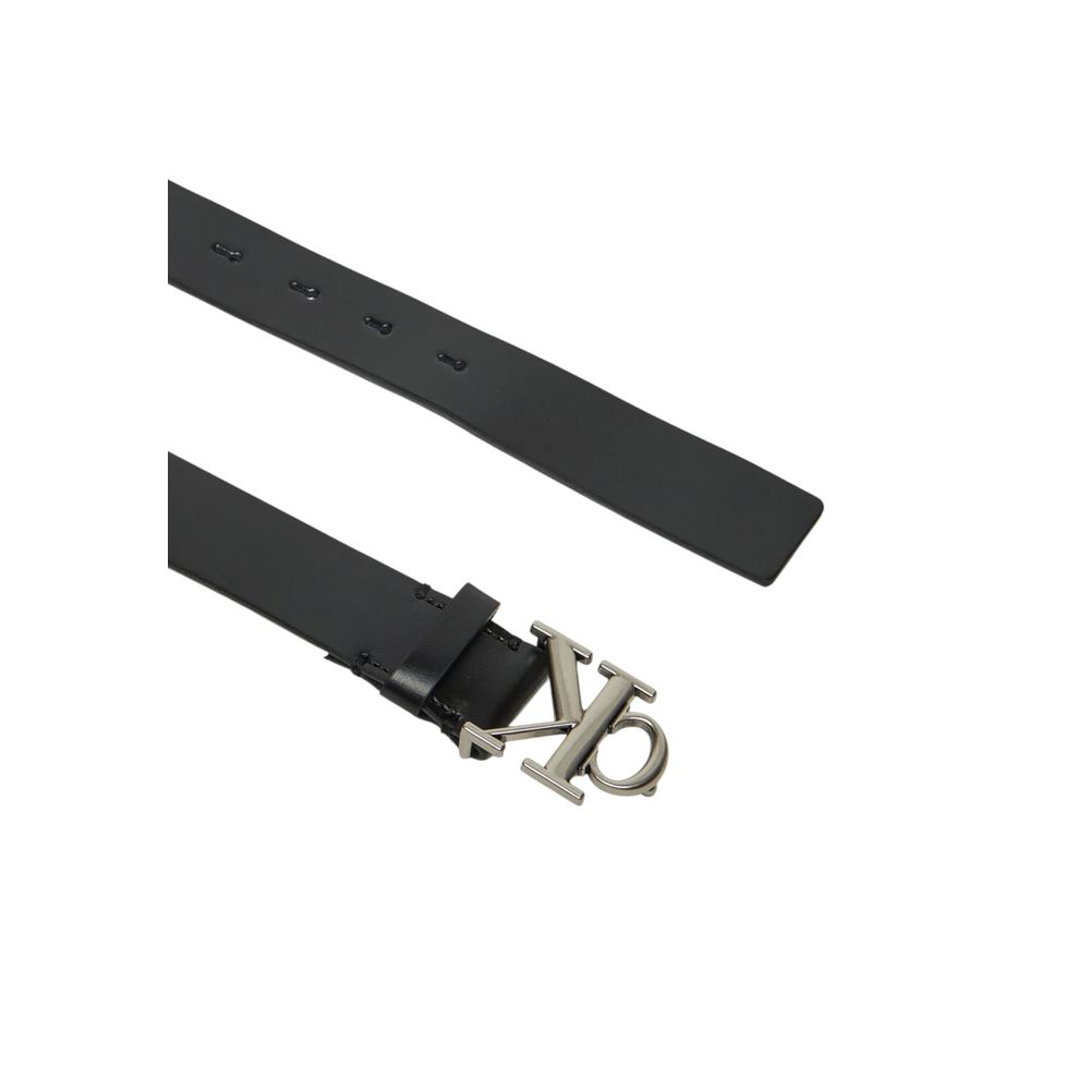 Calvin Klein Jeans Black Leather Belt