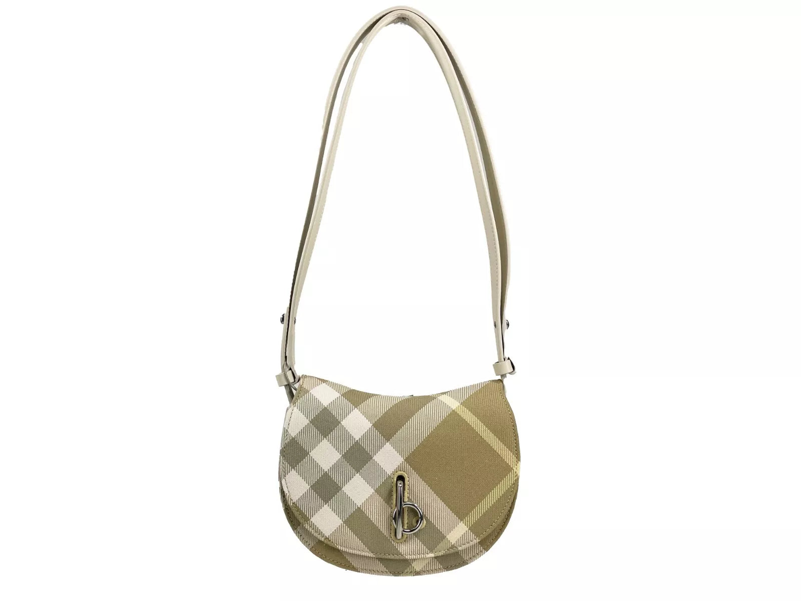 Burberry Mini Check Rocking Horse Crossbody Bag Purse