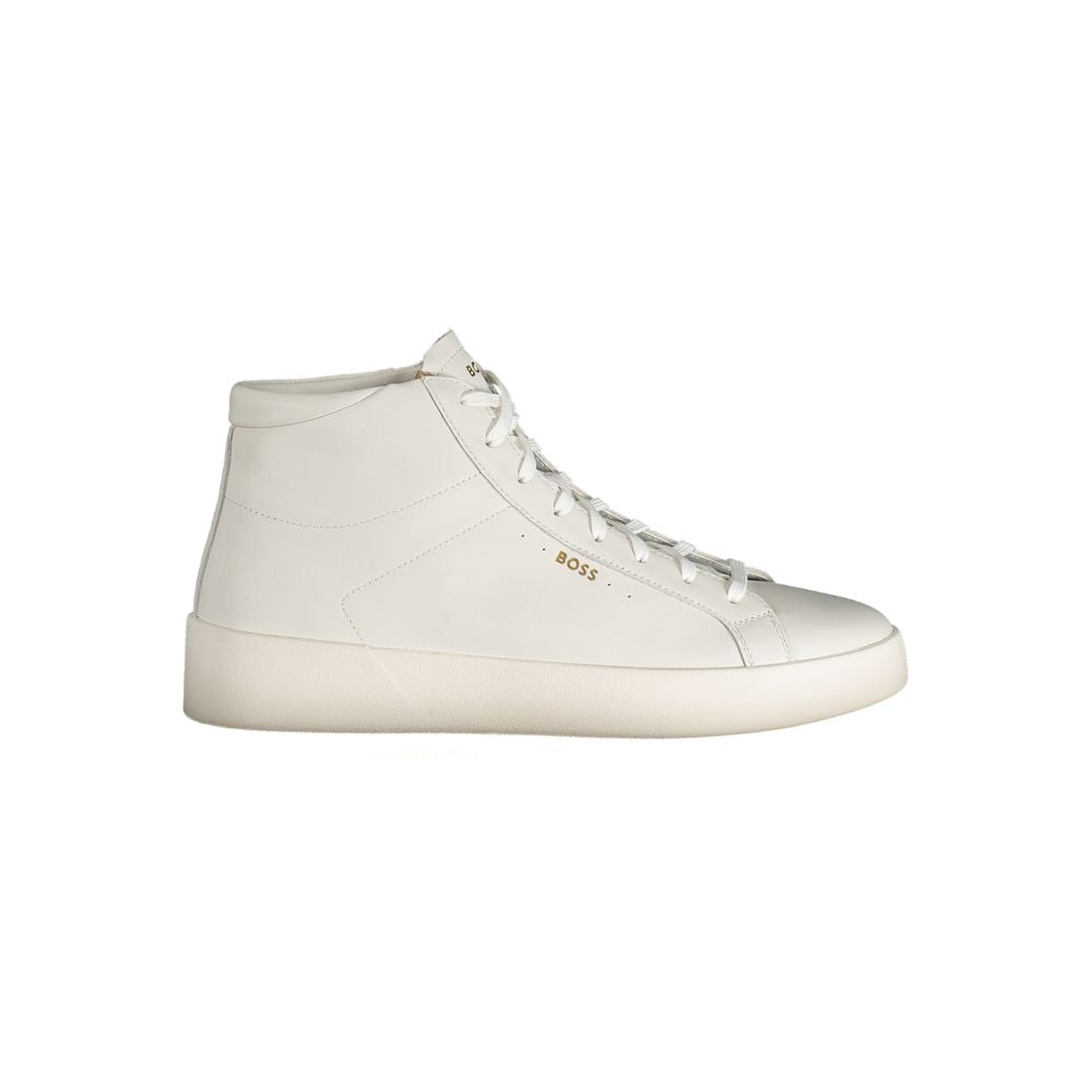 Hugo Boss White Leather Men Sneaker