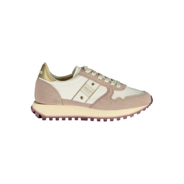 Blauer White Polyester Women Sneaker