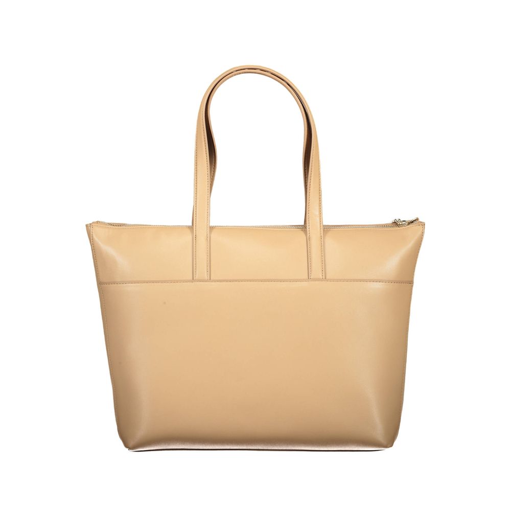 Calvin Klein Beige Polyester Women Handbag