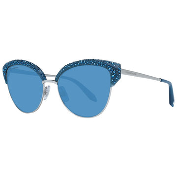 Atelier Swarovski Blue Metal Sunglasses