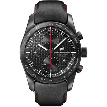 Porsche Design Black Leather Watch