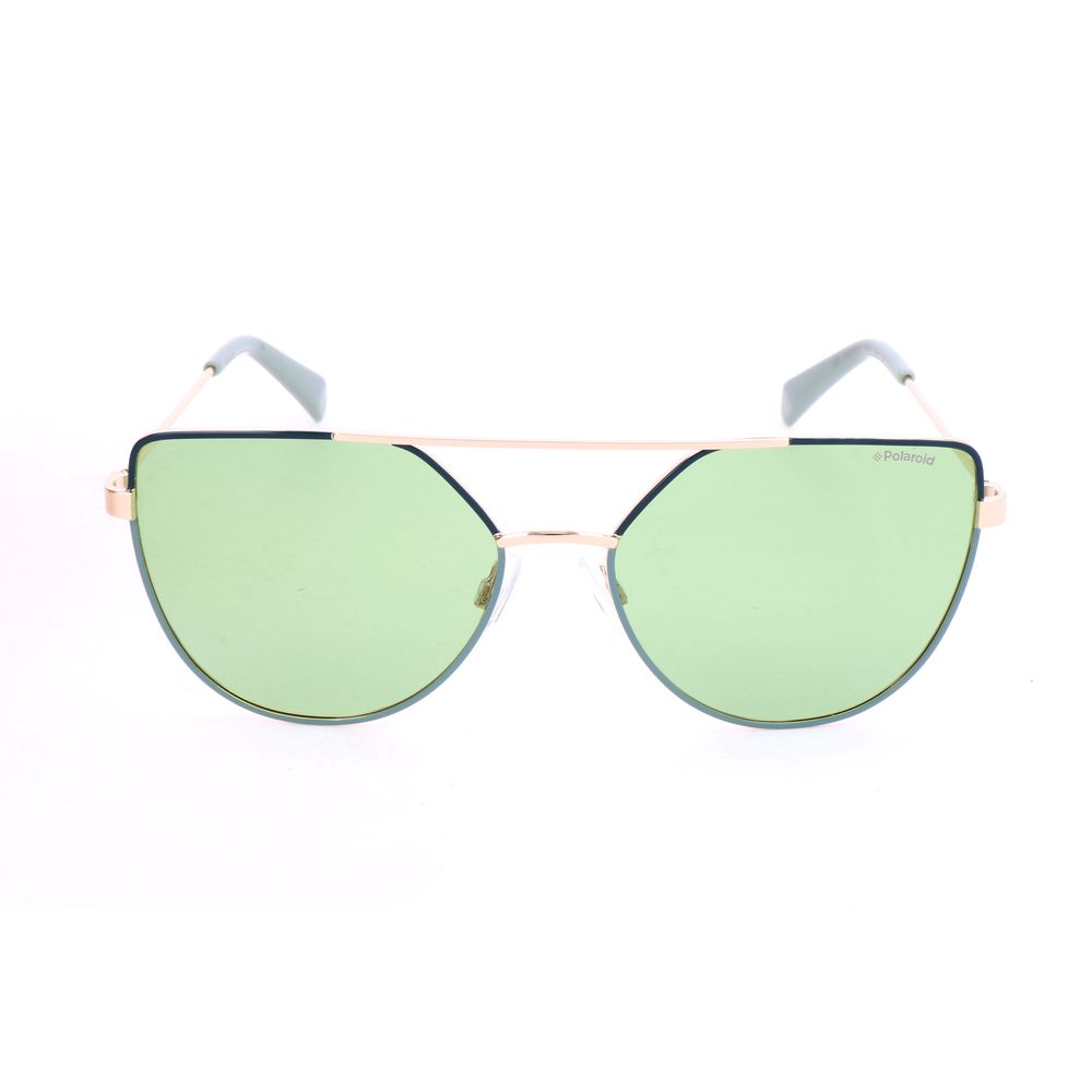 Polaroid Gold Metal Sunglasses