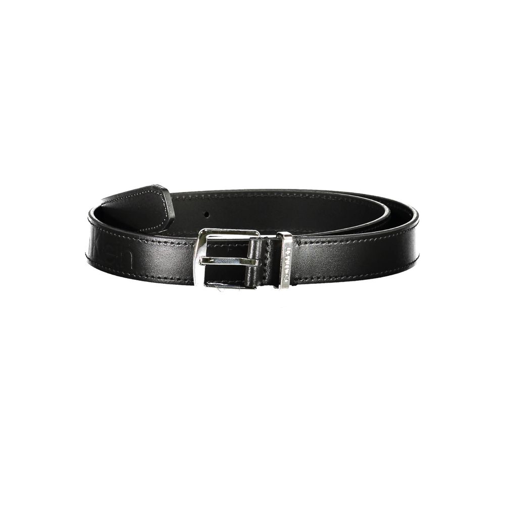 Calvin Klein Black Leather Women Belt