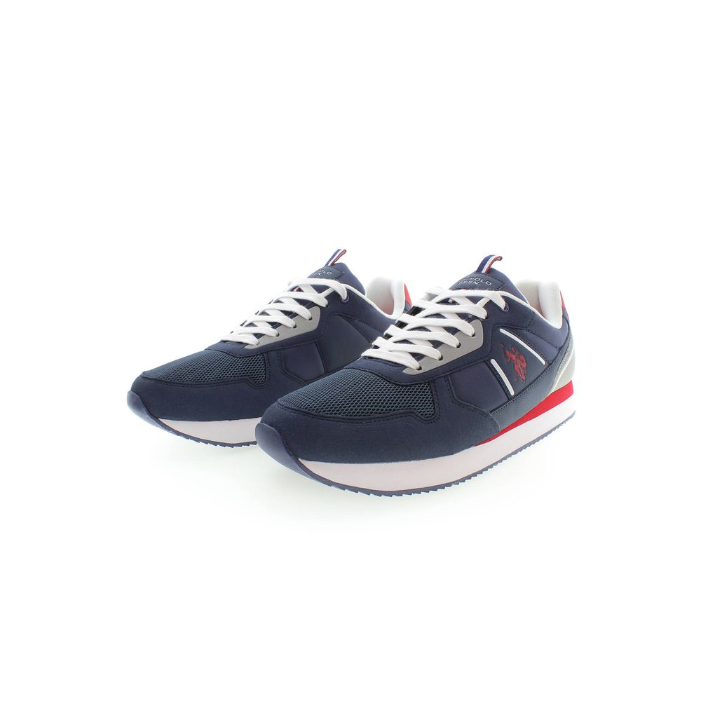 U.S. POLO ASSN. Blue Polyester Men Sneaker