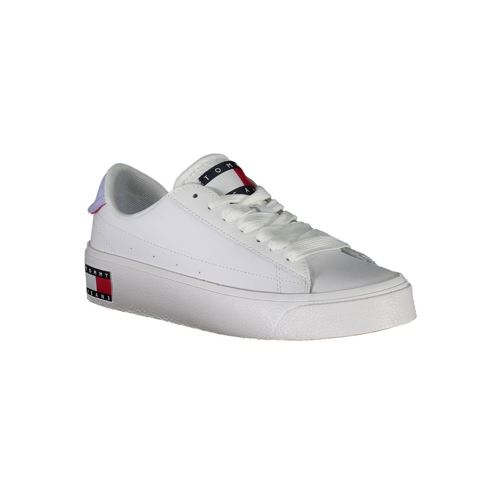 Tommy Hilfiger White Leather Women Sneaker