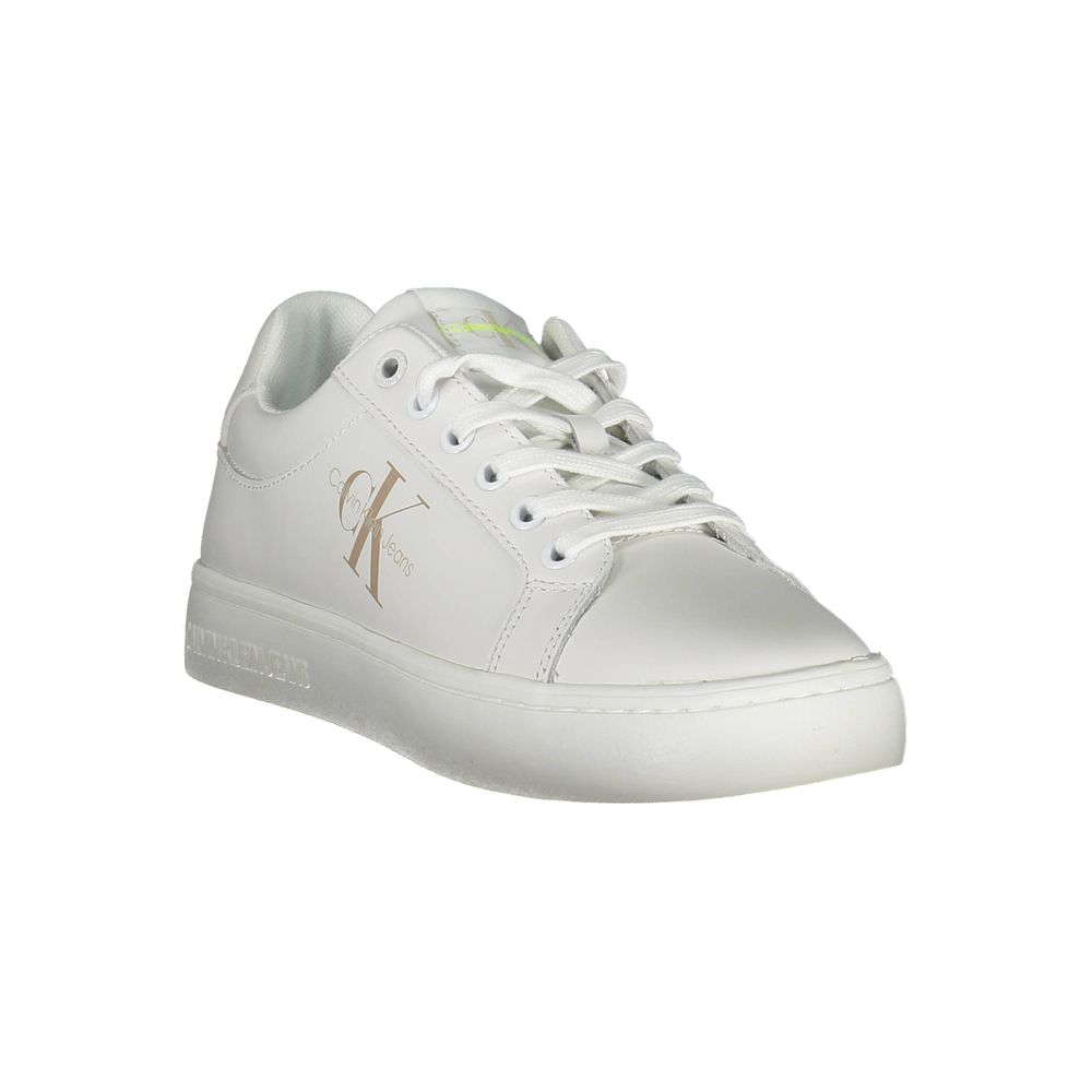 Calvin Klein White Leather Women Sneaker