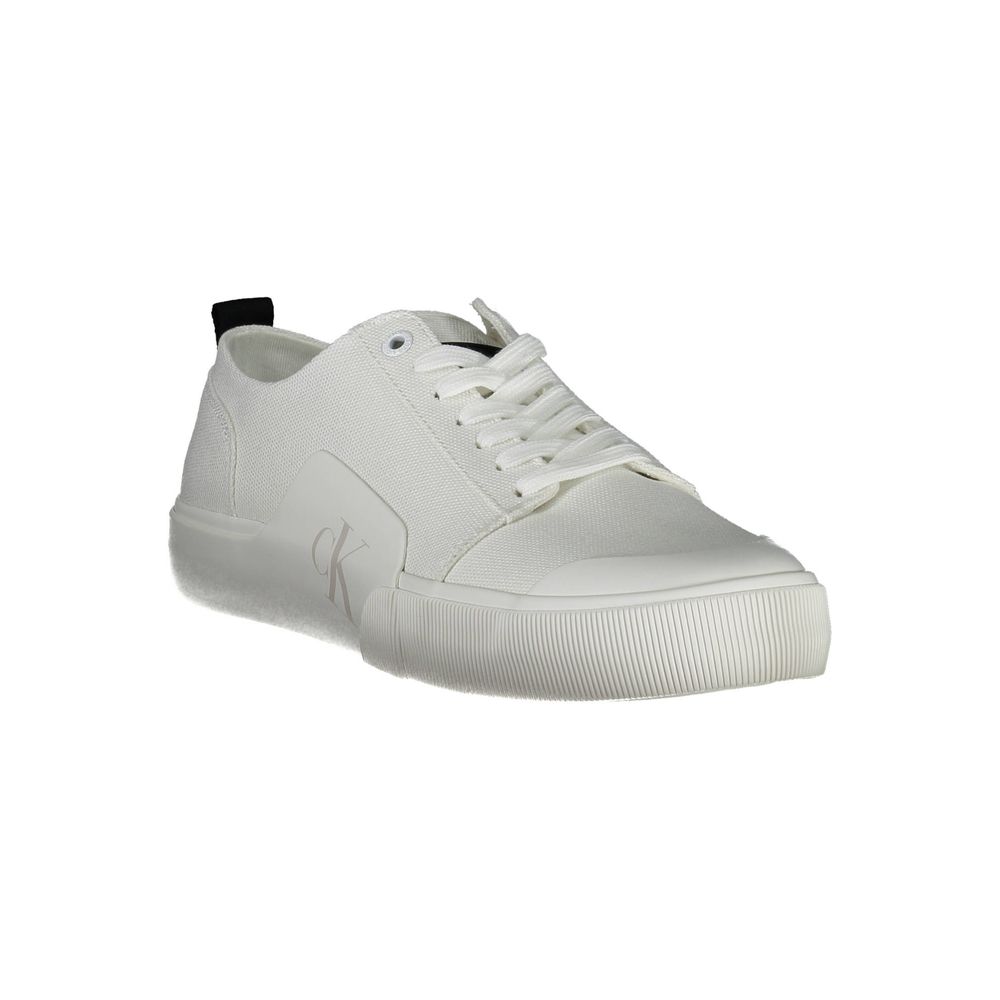 Calvin Klein White Cotton Men Sneaker