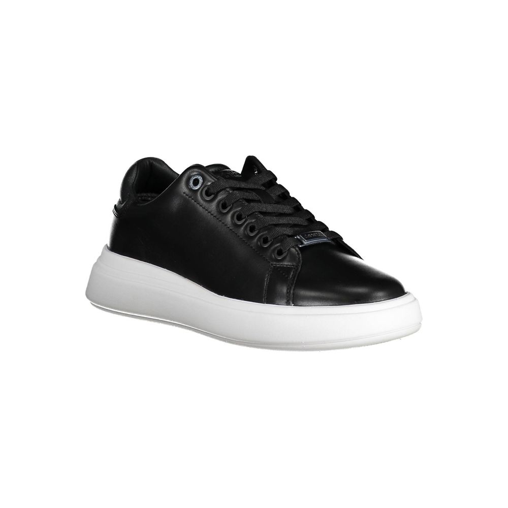 Calvin Klein Black Leather Women Sneaker