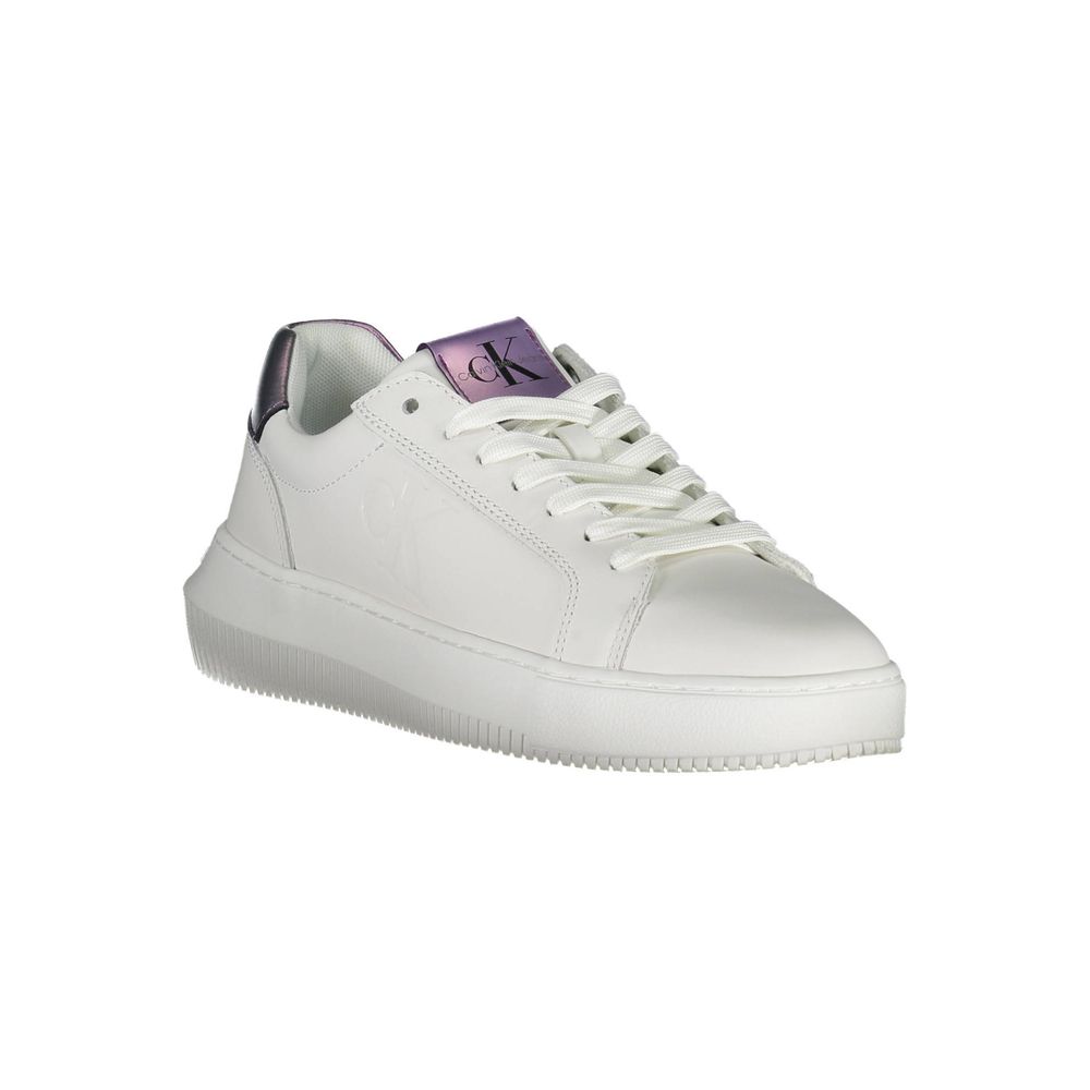 Calvin Klein White Leather Women Sneaker