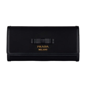 Prada Black Leather Leather Leather Wallet