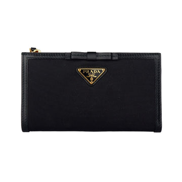 Prada Black Leather Leather Leather Wallet