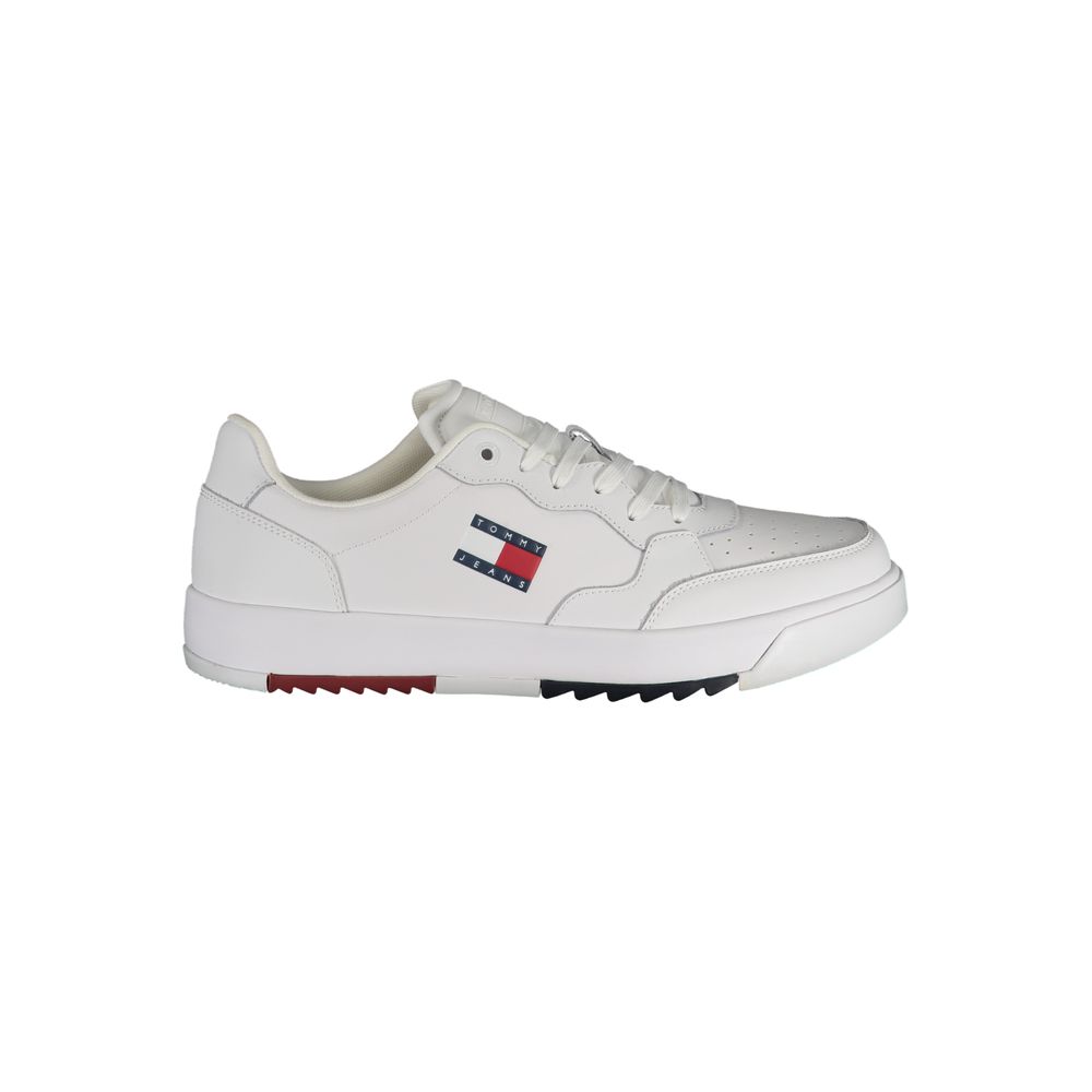 Tommy Hilfiger White Polyethylene Men Sneaker