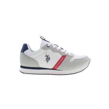 U.S. POLO ASSN. White Polyester Mens Sneaker