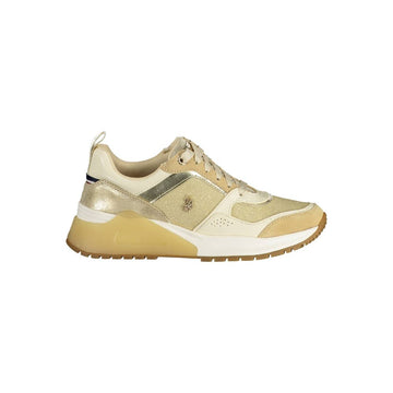 U.S. POLO ASSN. Gold Polyester Women Sneaker