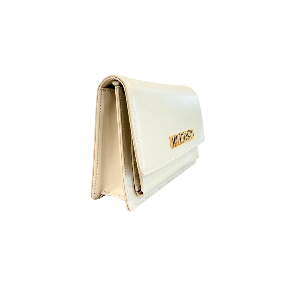 Love Moschino Beige Polyethylene Crossbody Bag